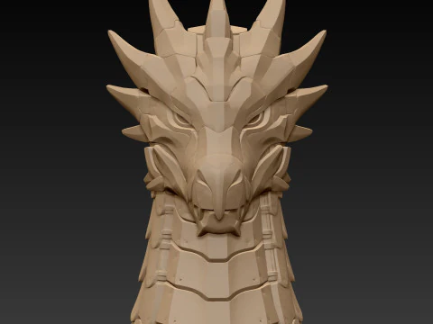 사이버펑크 드래곤 3D 프린트 모델