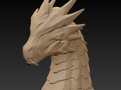 Cyberpunk Dragon 3D Print Model