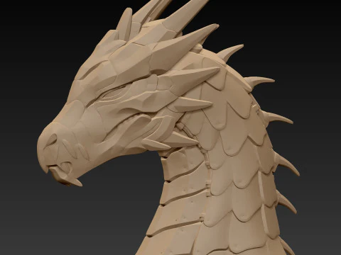 Cyberpunk Dragon 3D Print Model