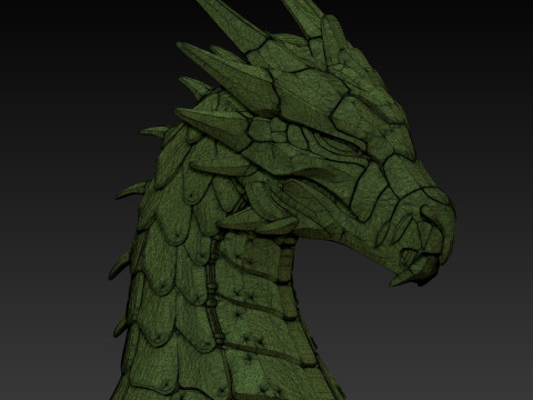 赛博朋克龙 3D 打印模型