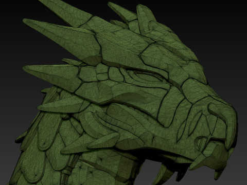 赛博朋克龙 3D 打印模型