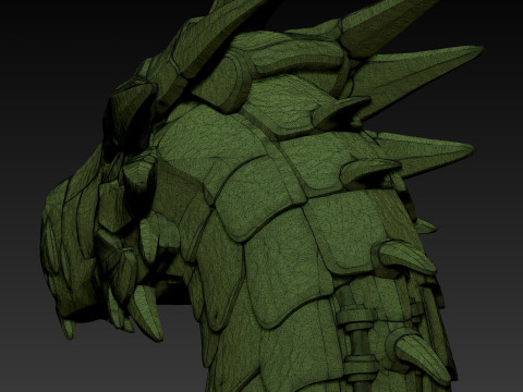 赛博朋克龙 3D 打印模型