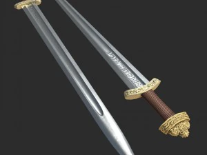 espada vikinga de alta calidad Modelo 3D