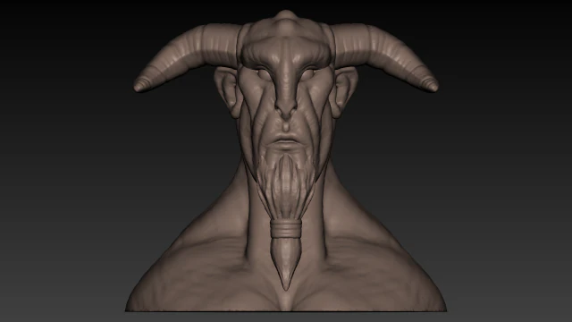 creature head bust 3d print 3D Print Model .c4d .max .obj .3ds .fbx .stl .blend 