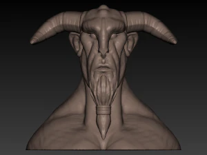 क्रिएचर हेड बस्ट 3डी प्रिंट 3D प्रिंट मॉडल