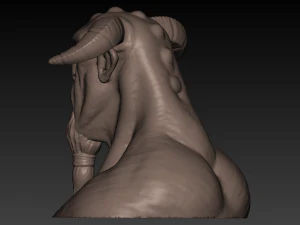 creature head bust 3d print 3D Print Model