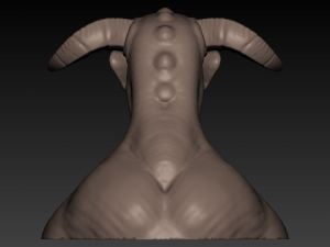 creature head bust 3d print 3D 프린트 모델