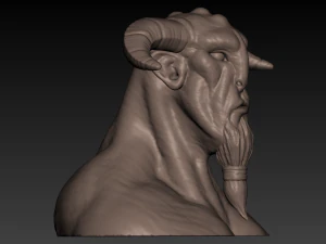 creature head bust 3d print 3D Print Model