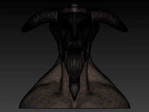 creature head bust 3d print 3D Print Model