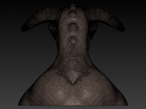 creature head bust 3d print 3D 프린트 모델