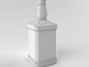 jack daniels tennessee whiskey bottle Modelo 3D