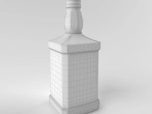 jack daniels tennessee whiskey bottle 3D Model