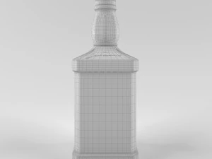 jack daniels tennessee whiskey bottle 3D Model