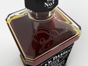 jack daniels tennessee whiskey bottle Modelo 3D