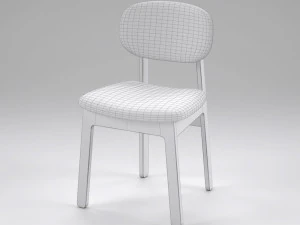 the curated nomad garcia - dining chair 3D Model
