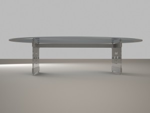 Glass table Model 3D