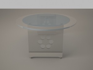 Glass table Model 3D