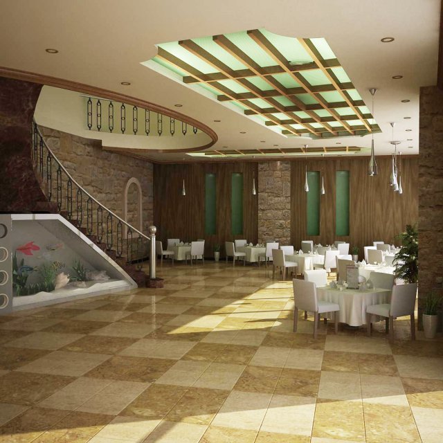 resturant 3D 模型 .c4d .max .obj .3ds .fbx .stl .blend 