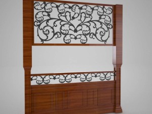panel with cast design Modelo 3D