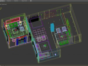 modern villa 3D Модель