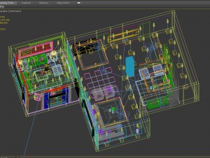 modern villa 3D Модель