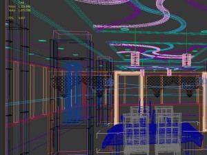 resturant interior Model 3D