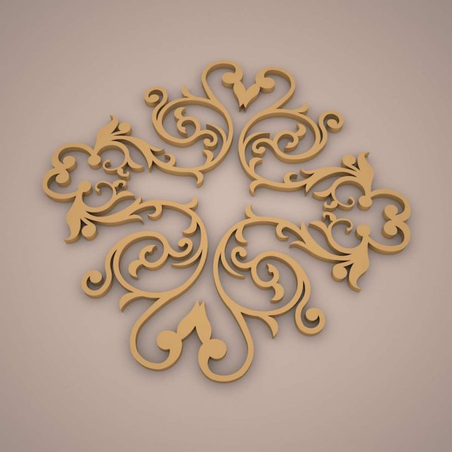 ornamental 3D 模型 .c4d .max .obj .3ds .fbx .stl .blend 
