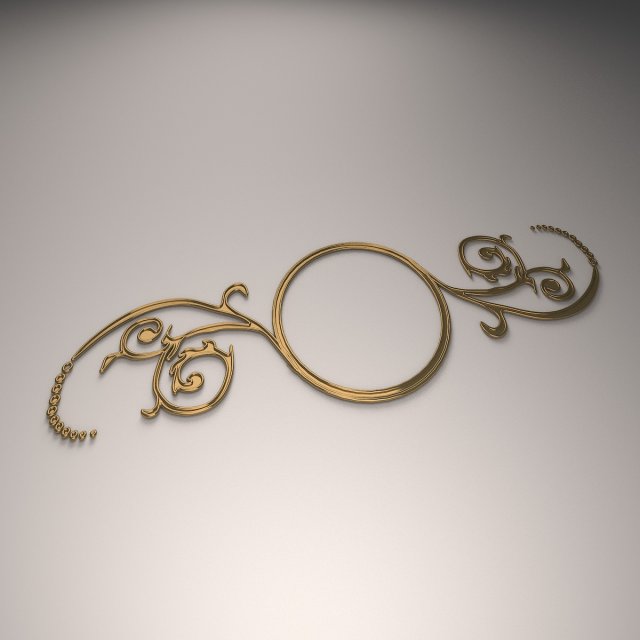 ornamental design 02 3D Model .c4d .max .obj .3ds .fbx .stl .blend 