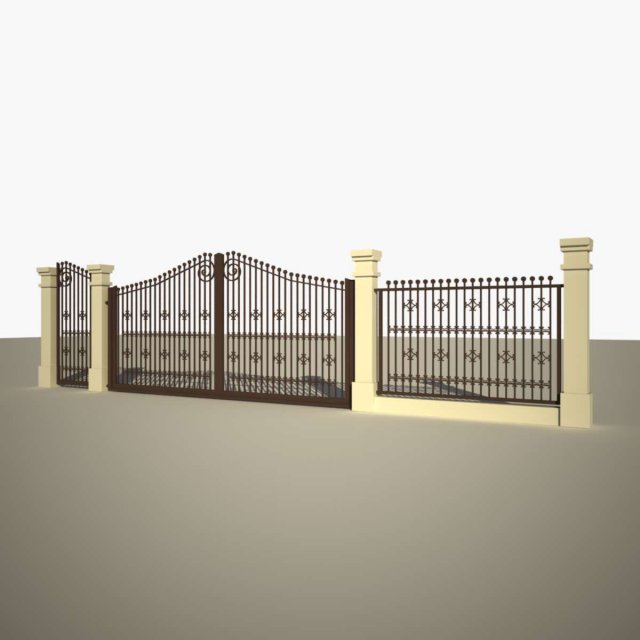 fence cast 03 Modello 3D .c4d .max .obj .3ds .fbx .stl .blend 