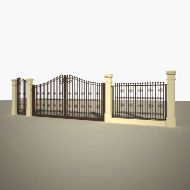 fence cast 03 3D Model .c4d .max .obj .3ds .fbx .stl .blend 