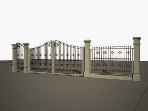 fence cast 03 Modello 3D