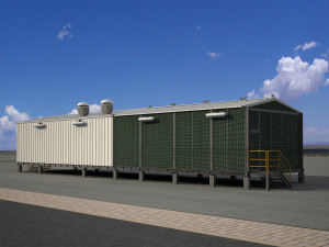 3d exterior ware house 3D Model