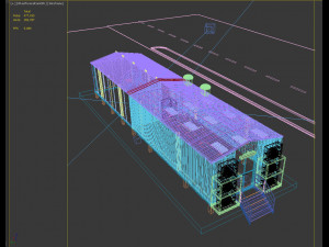 3d exterior ware house 3D Model