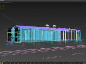 3d exterior ware house 3D Model
