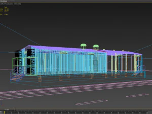 3d exterior ware house 3D Model