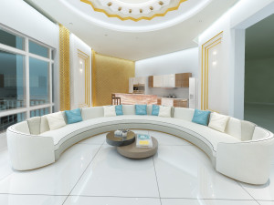 living room 3D 모델