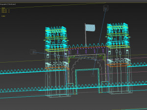 castle entrance 3D Model
