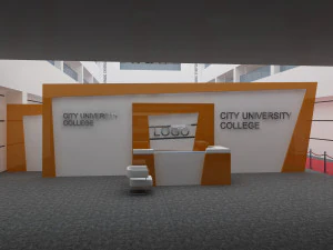 ステージとレセプション 3Dモデル