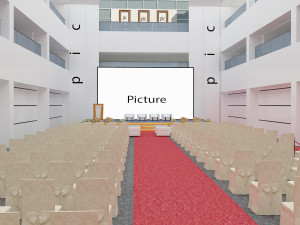 stage and reception 3D Model