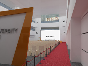 stage and reception 3D Model