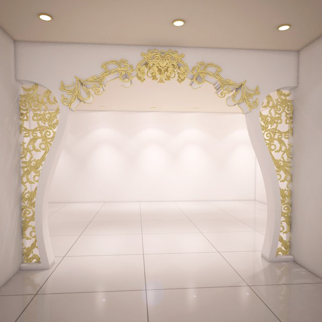 partition with ornamental design Modelo 3D .c4d .max .obj .3ds .fbx .stl .blend 
