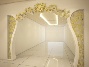 partition with ornamental design Modelo 3D