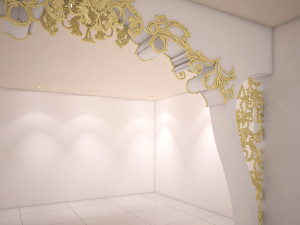 partition with ornamental design Modelo 3D