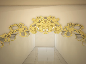 partition with ornamental design Modelo 3D