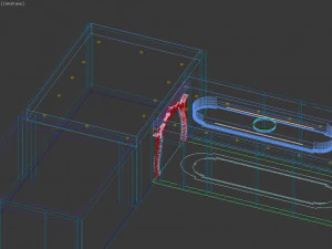 divis&oacute;ria com desenho ornamental Modelo 3D