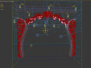 divis&oacute;ria com desenho ornamental Modelo 3D