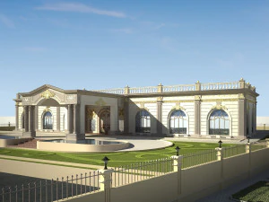 luxury exterior majlis 3D Model