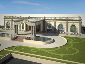 luxury exterior majlis 3D Model