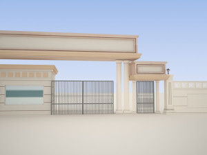 school entrance 3Dモデル