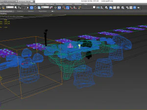 seating area landscape 3D Model